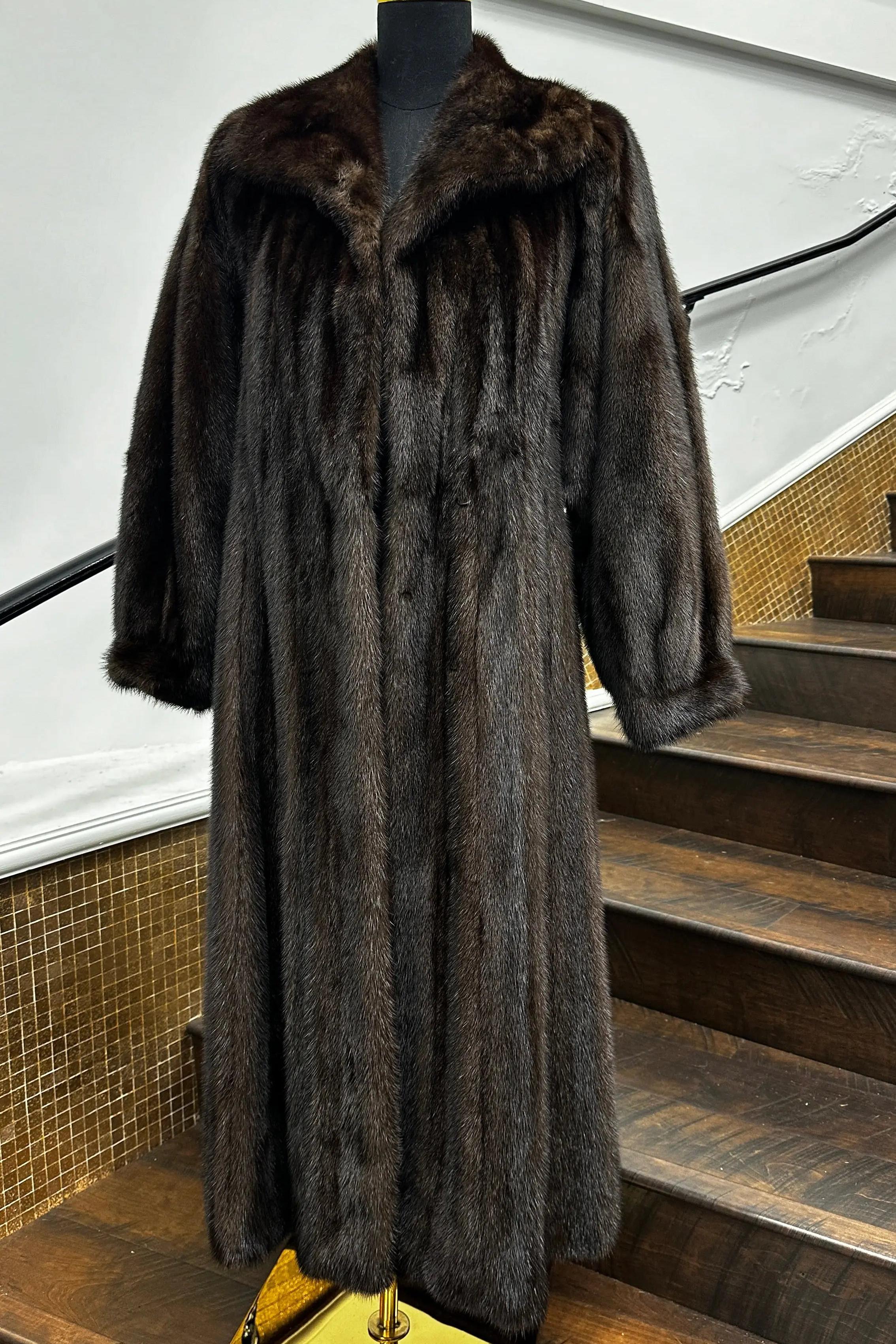 Mahogany Mink Full Length Coat