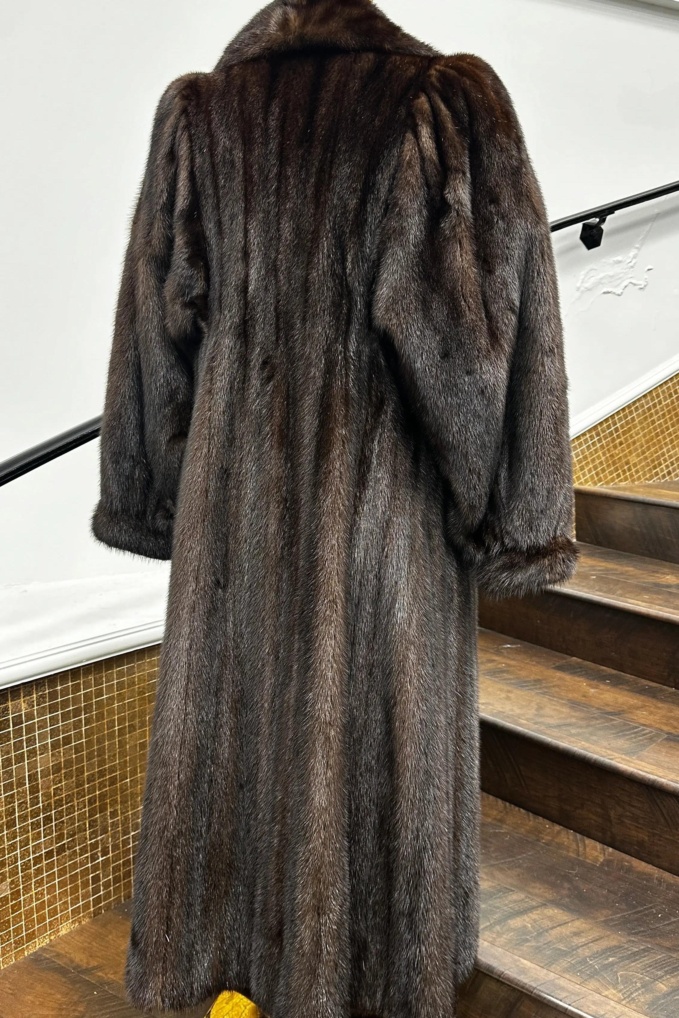 Mahogany Mink Full Length Coat