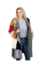 Multi Color Mink & Fox Stroller