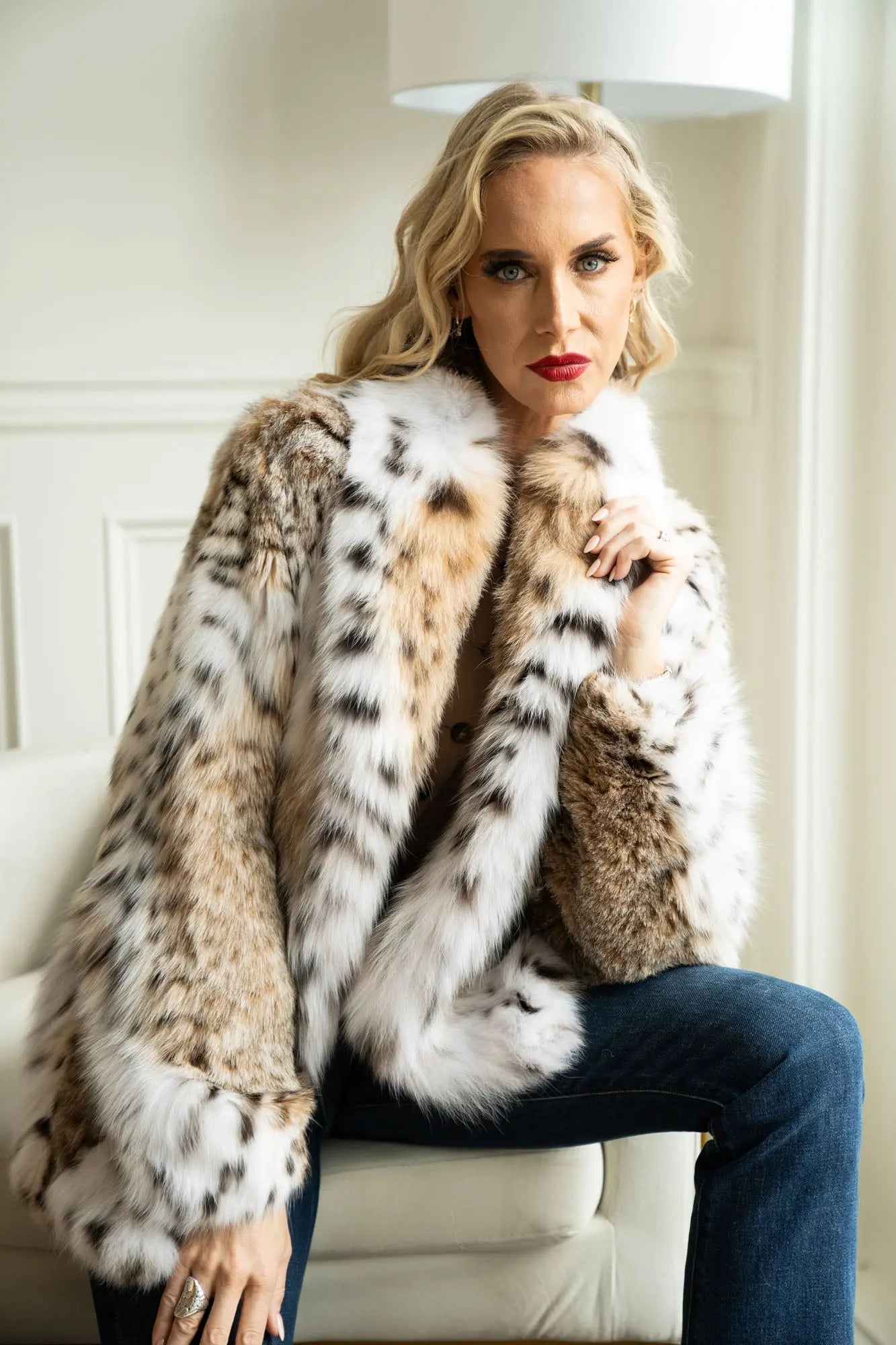 LaBelle Since 1919 Natural American Lynx Jacket