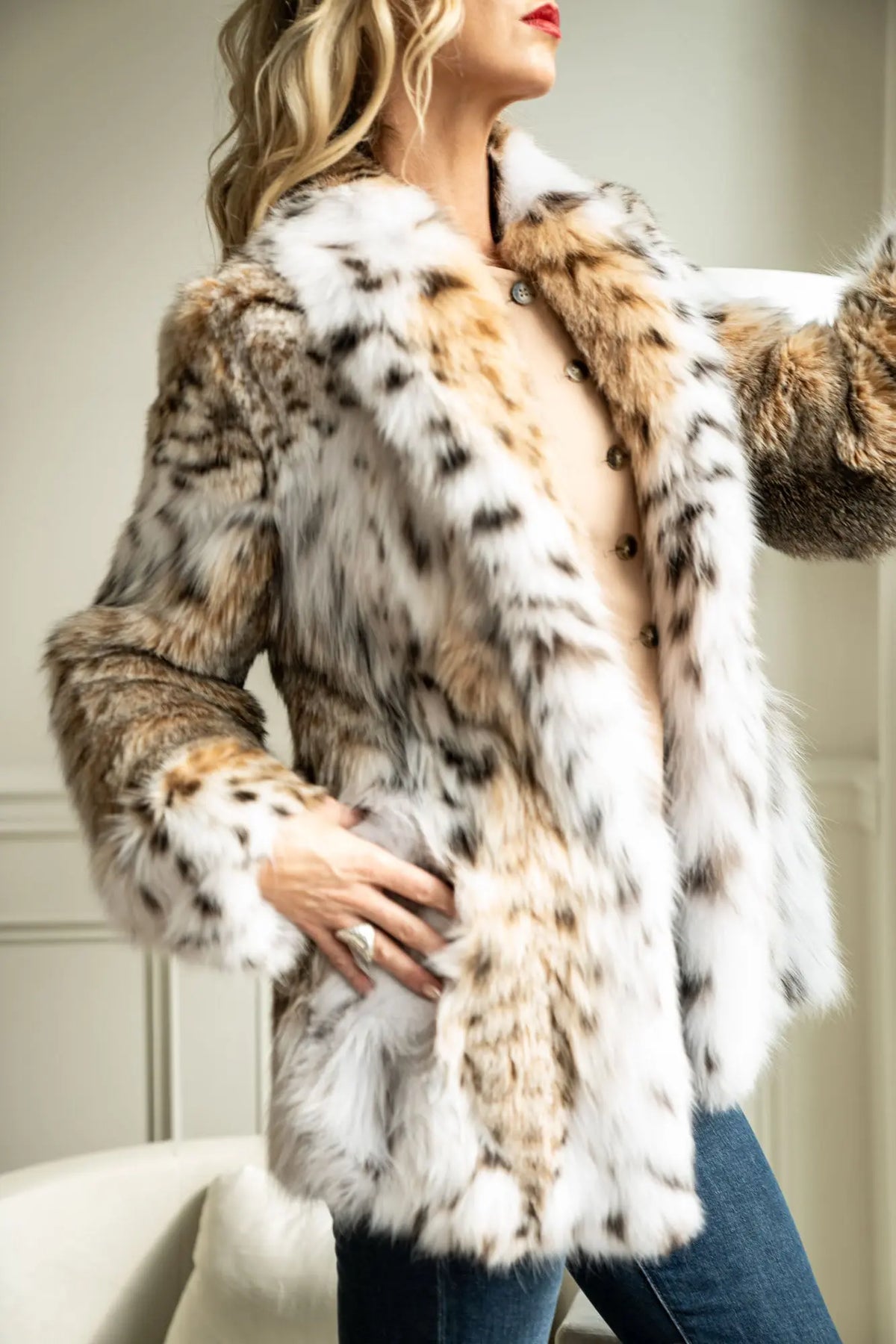 Natural American Lynx Jacket – LaBelle Since 1919