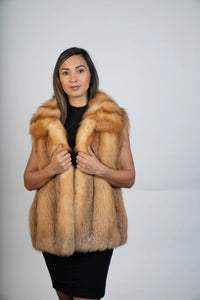 Natural Red Fox Vest