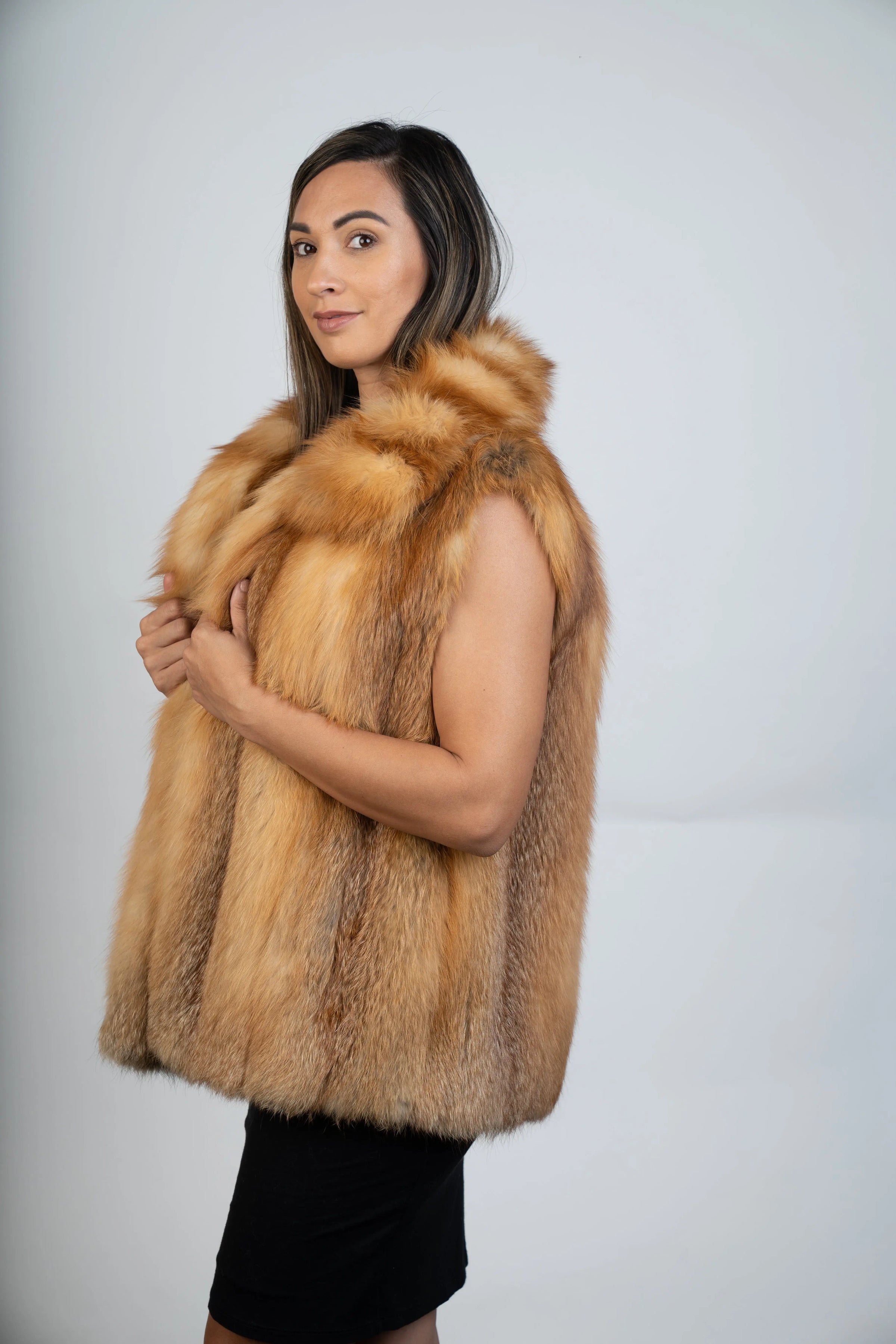 Natural Red Fox Vest