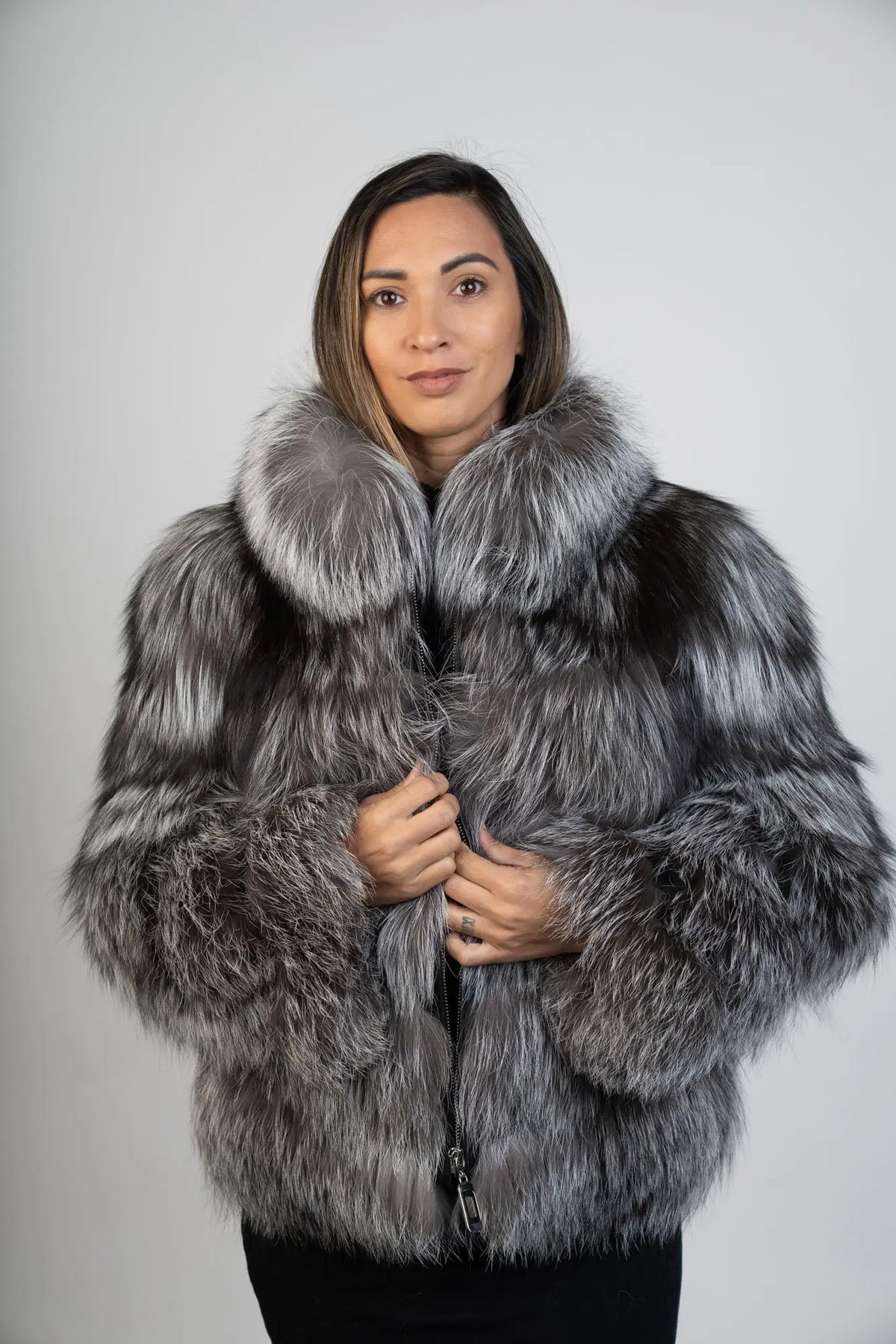 LaBelle Since 1919 Natural Silver Fox Jacket