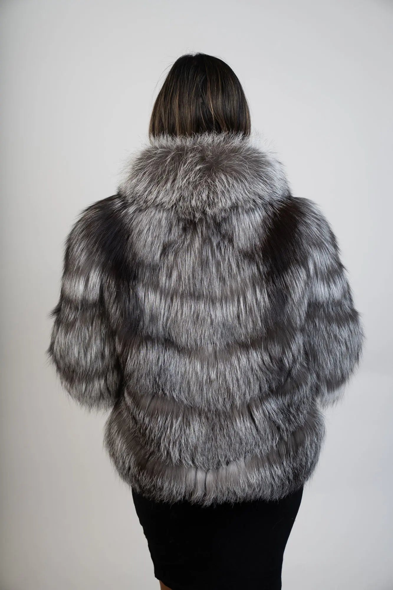 Natural Silver Fox Jacket