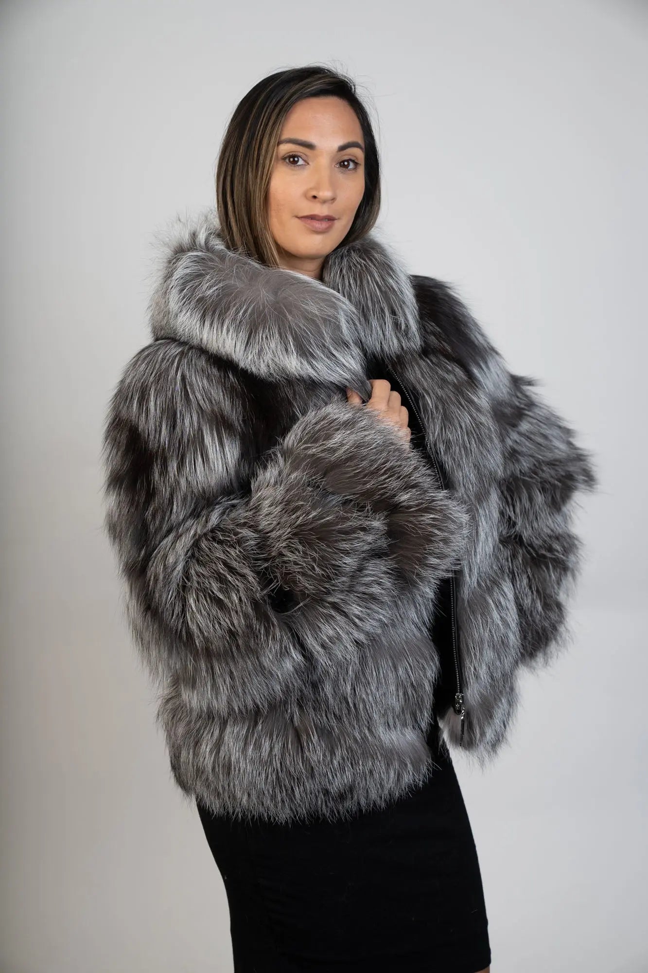 Natural Silver Fox Jacket