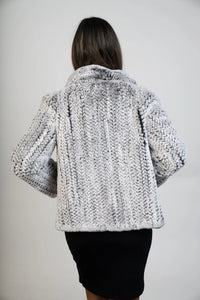 Patty 24" Knitted Rex Rabbit Jacket