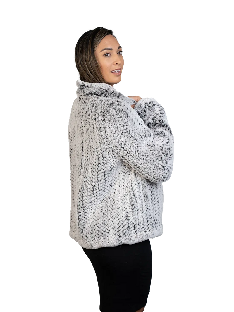 LaBelle Since 1919 Patty 24" Knitted Rex Rabbit Jacket