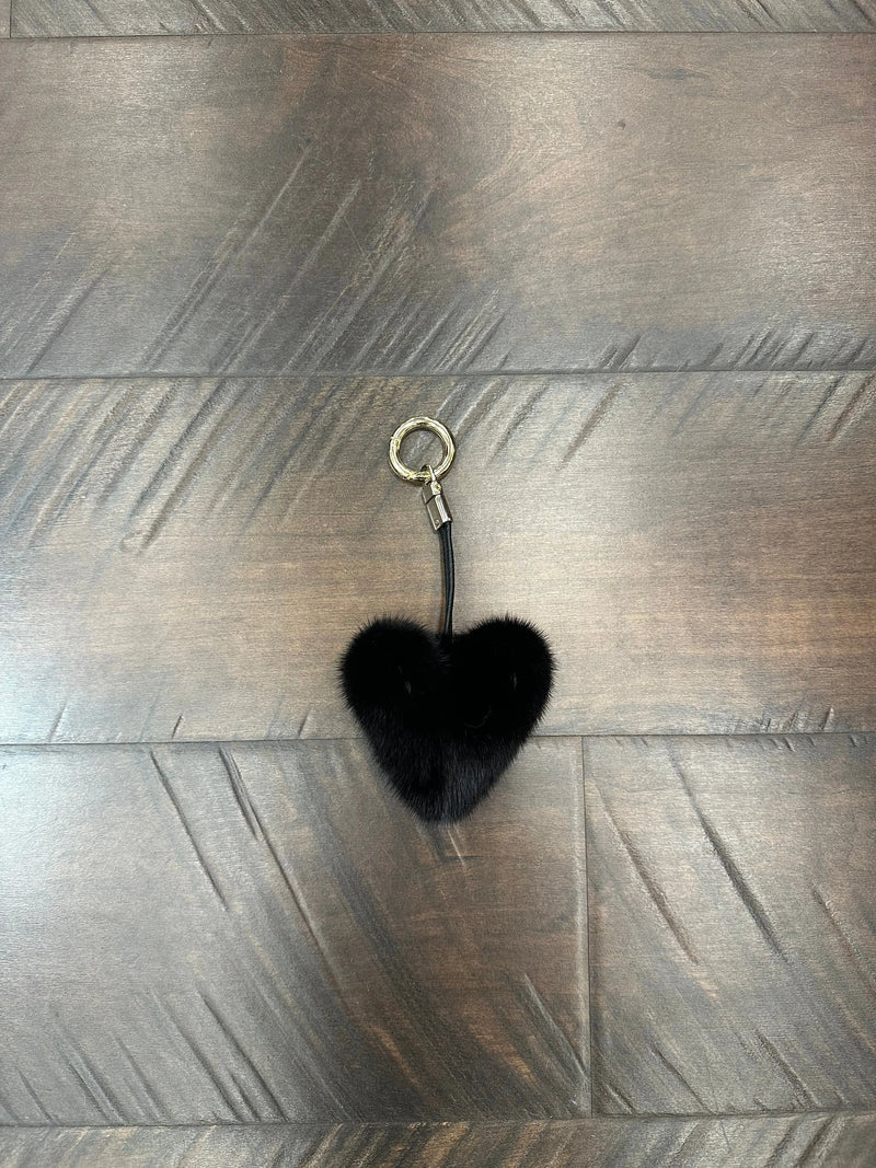 LaBelle Since 1919 Ranch Mink Heart Key Chain