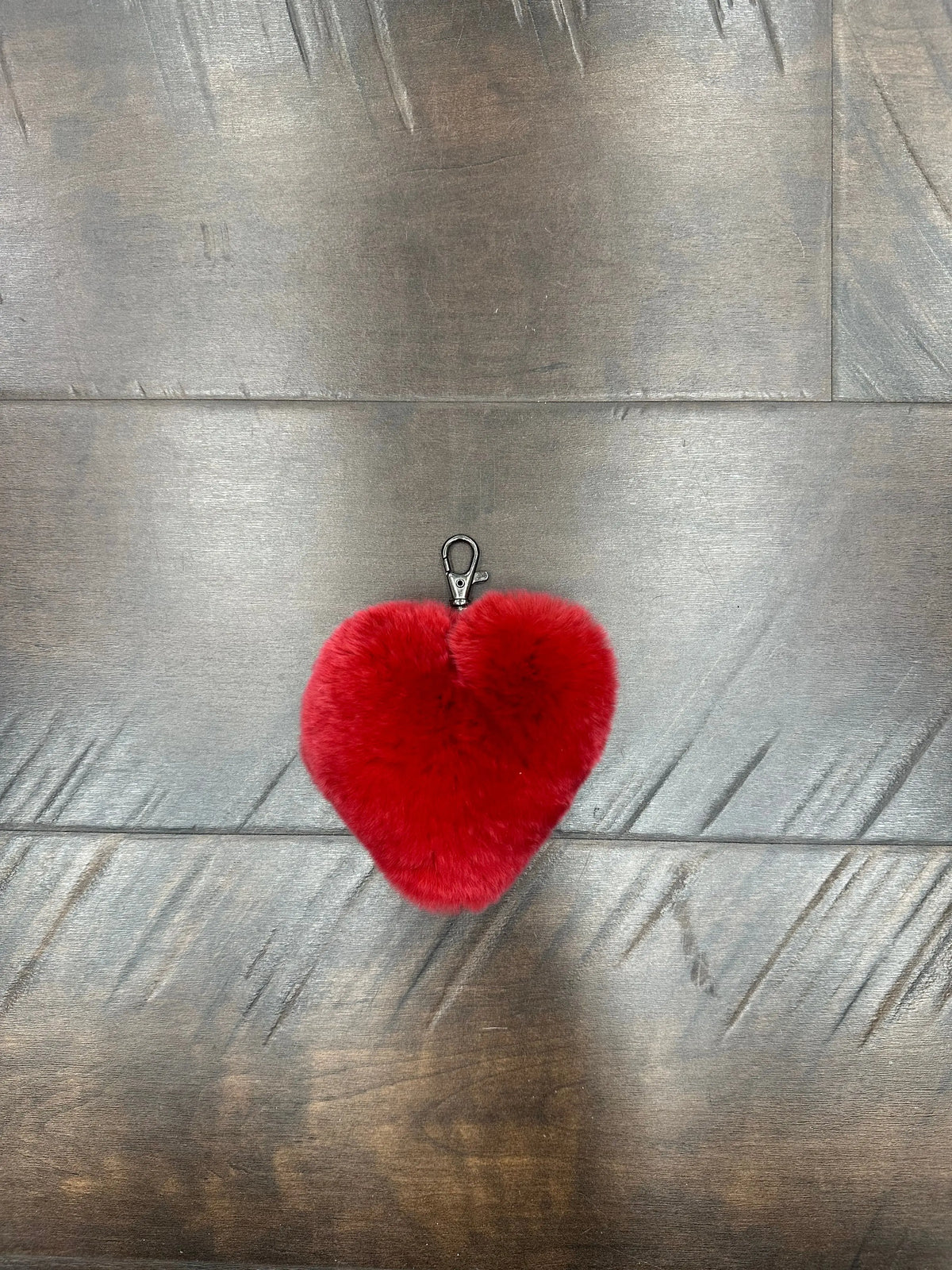 LaBelle Since 1919 Red Mink Heart Key Chain