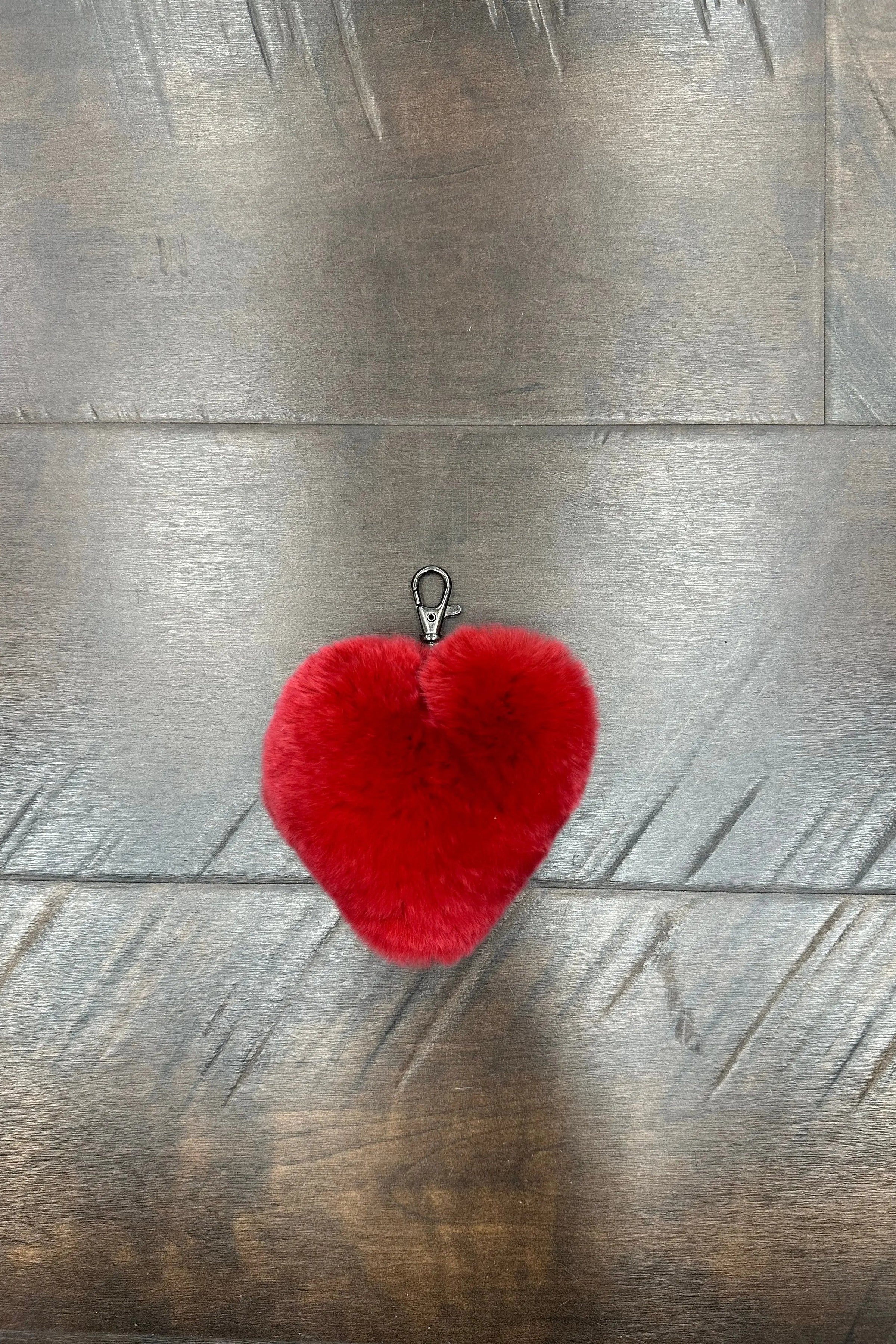 LaBelle Since 1919 Red Mink Heart Key Chain