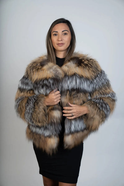 Red and Blue Fox Jacket – LaBelle Since 1919