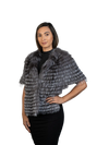 LaBelle Since 1919 Silver Fox Feathered Fox Stole