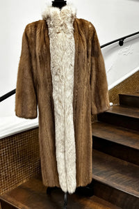 Vintage Autumn Hage Ribbed Mink Coat