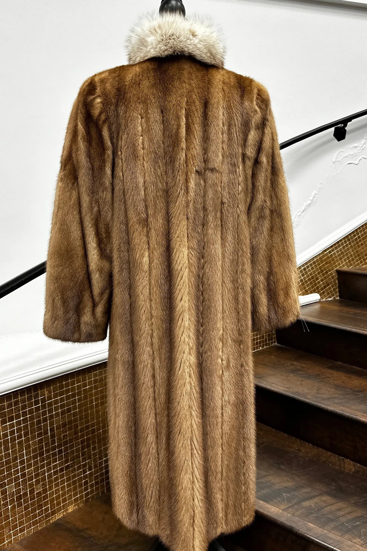 Vintage Autumn Hage Ribbed Mink Coat