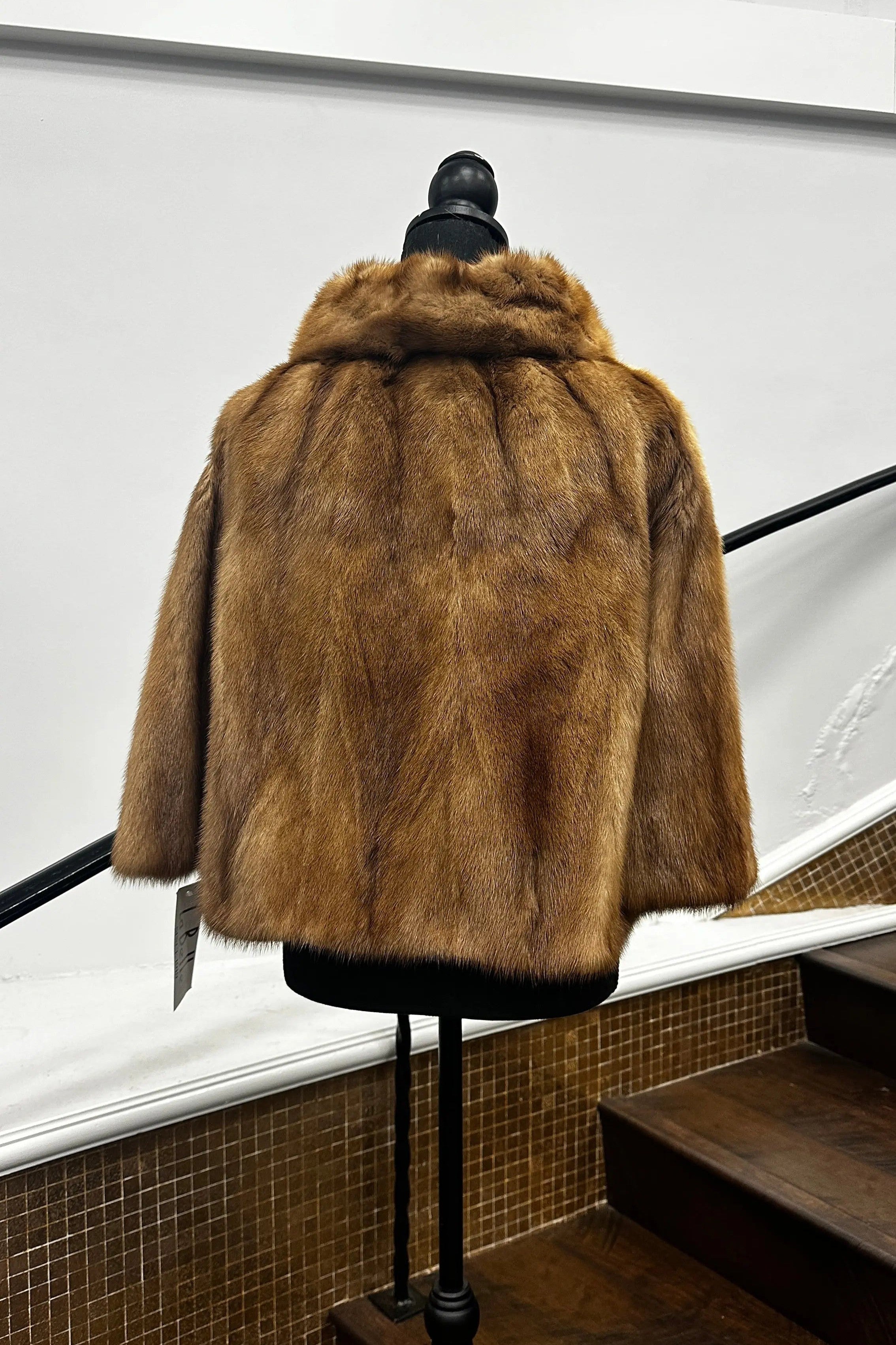 Vintage Autumn Haze Mink Cape