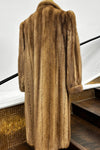 Vintage Beaver Coat with Fox Tuxedo & Sleeves