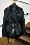 Vintage Black Rabbit Jacket