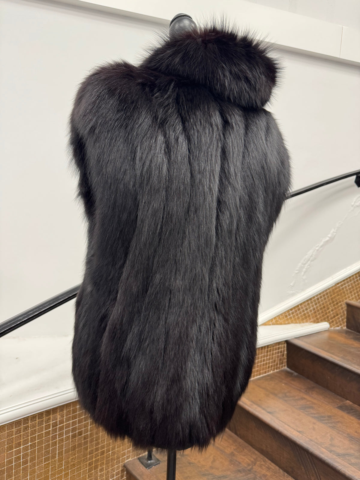 Vintage Black Fox Vest