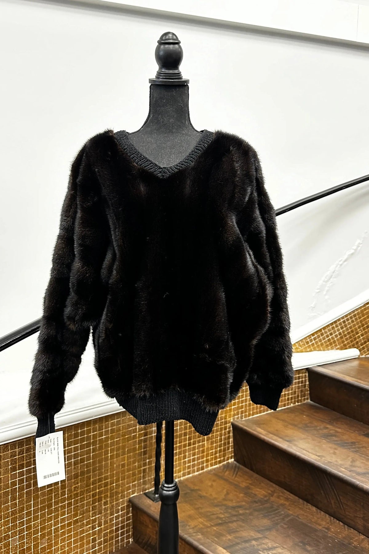 Vintage Black Mink Sweater