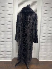 Vintage Black Pieced Mink Coat