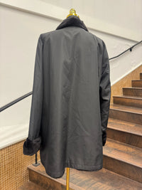 Vintage Black Sheared Mink Stroller - Reversible to Taffeta