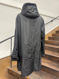 Vintage Black Sheared Sectioned Mink Reversible Stroller