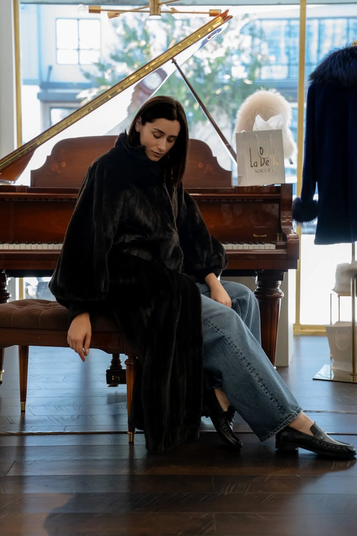 LaBelle Since 1919 Vintage Blackglama Full Length Mink Coat