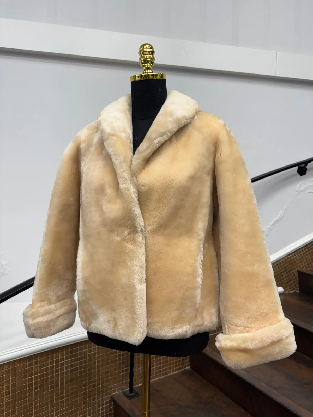 Vintage Blonde Mutton Lamb Jacket