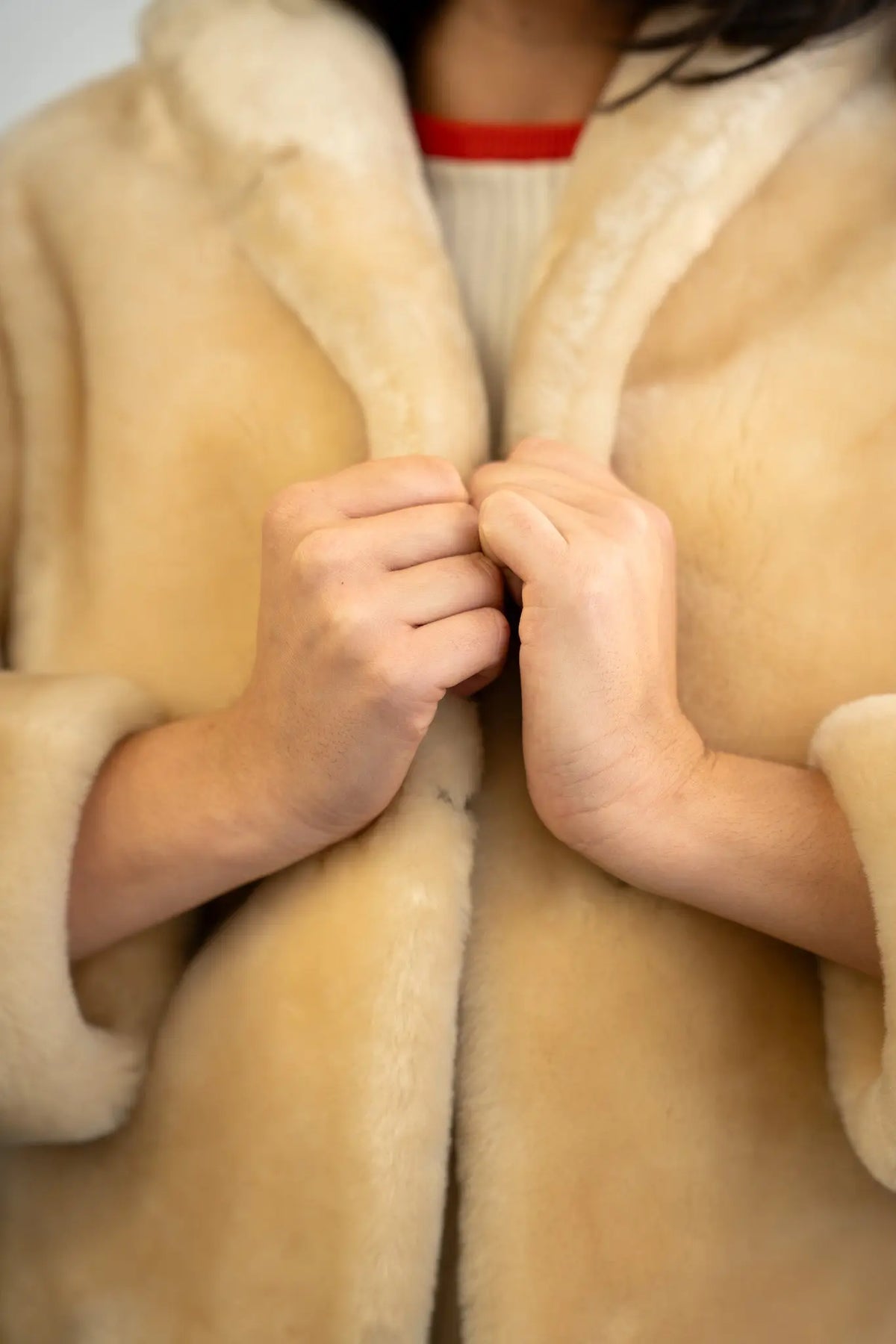 Vintage Blonde Mutton Lamb Jacket
