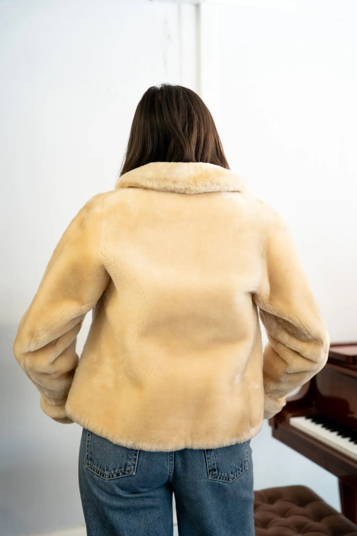 Vintage Blonde Mutton Lamb Jacket