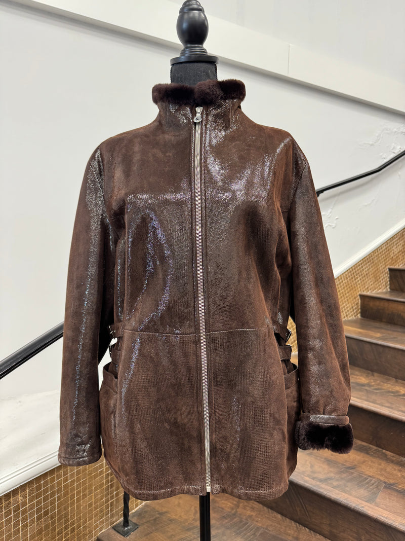 Vintage Brown Lamb Jacket