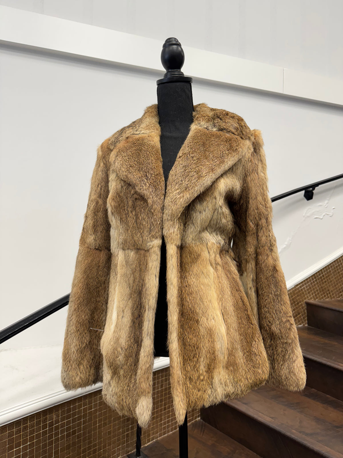 Vintage Brown Rabbit Jacket