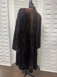 Vintage Brown Sheared Coat