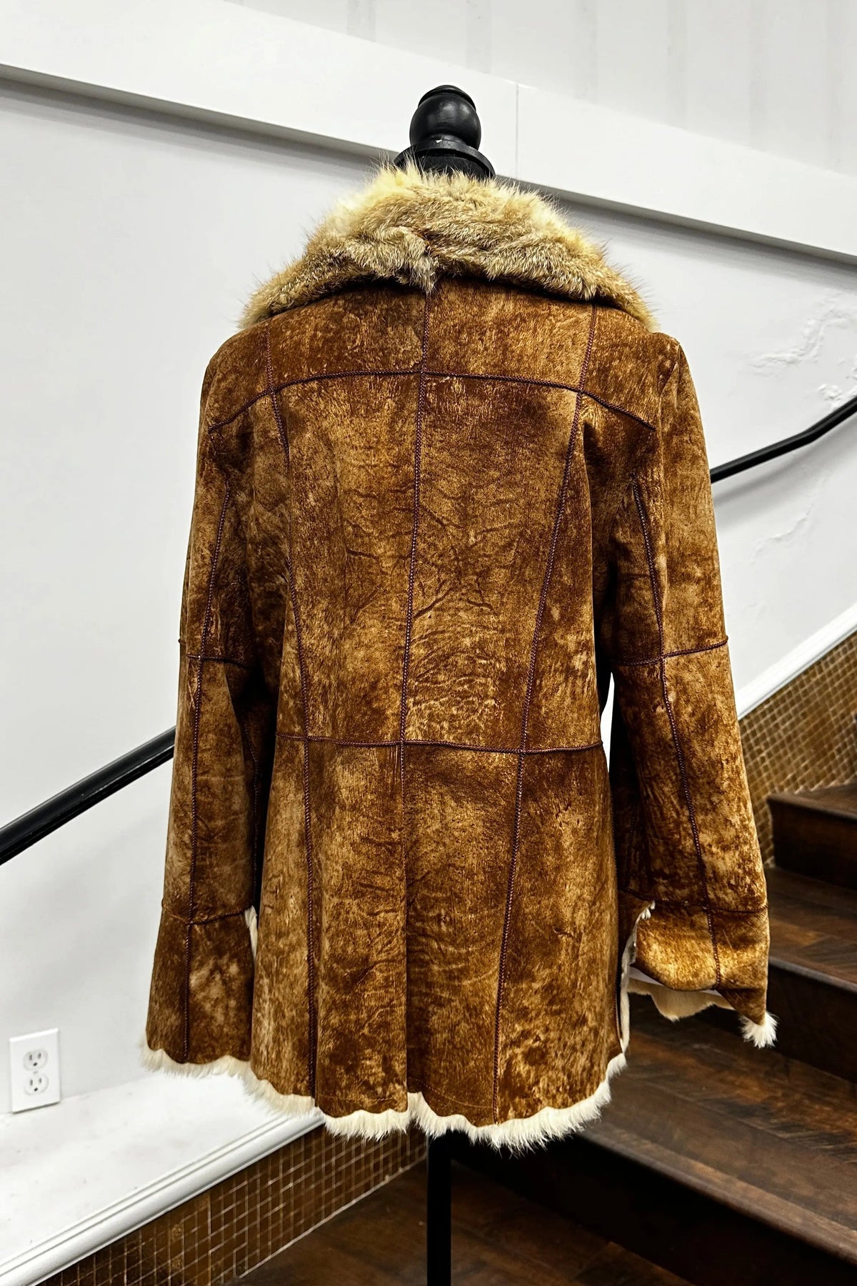 Vintage Brown Shearling Jacket