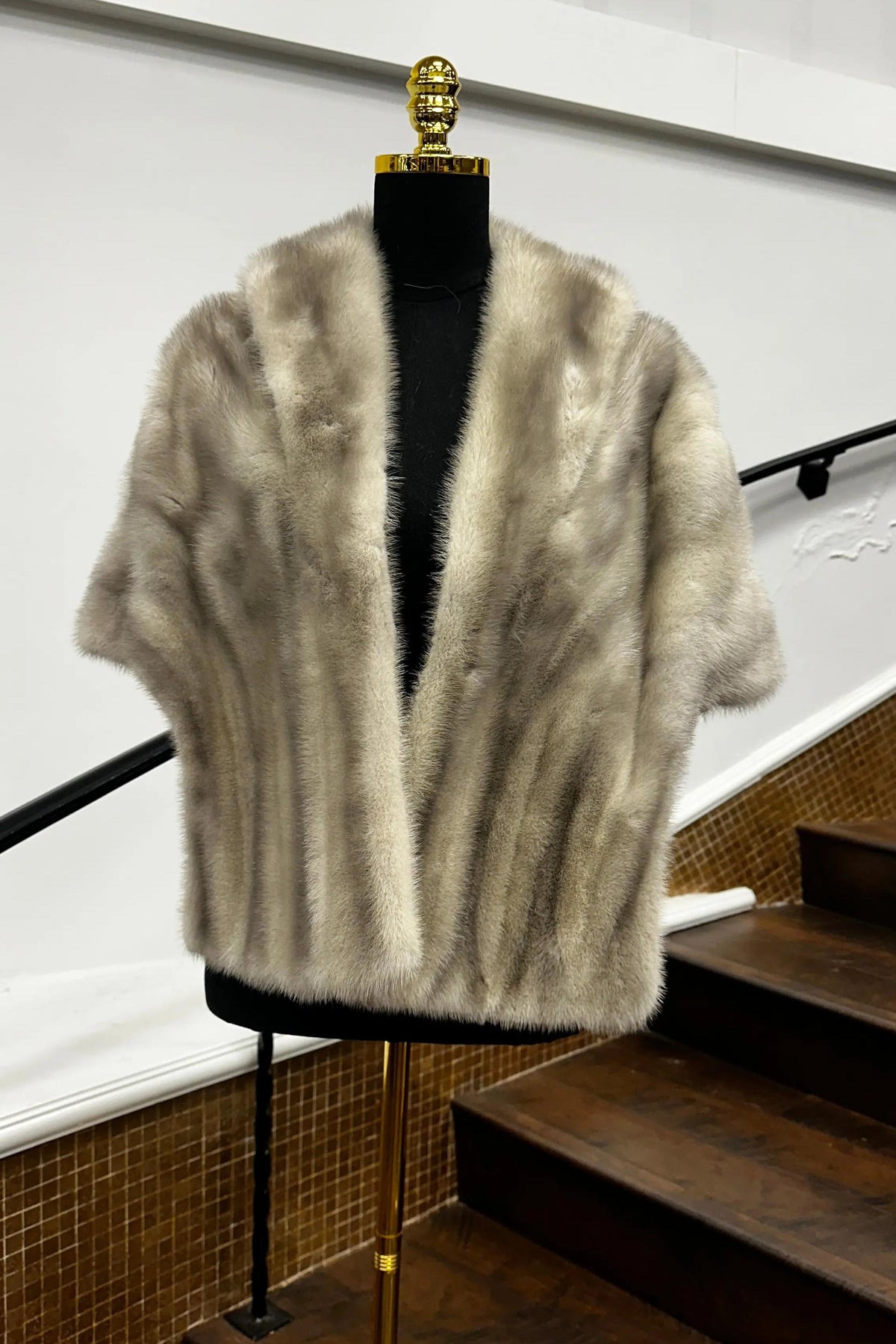 Vintage Cerulan Mink Stole