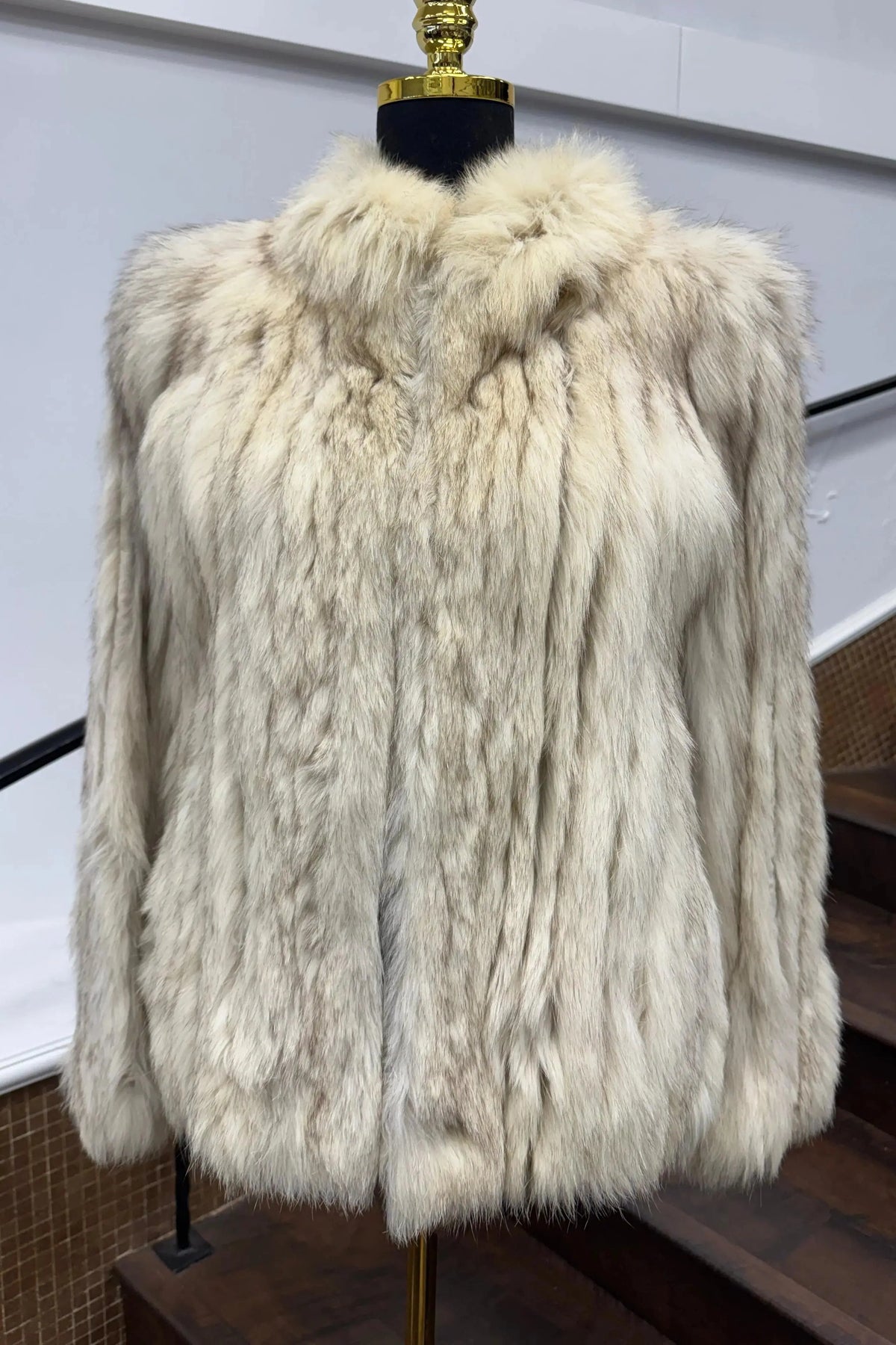 Vintage Corded Blue Fox Jacket