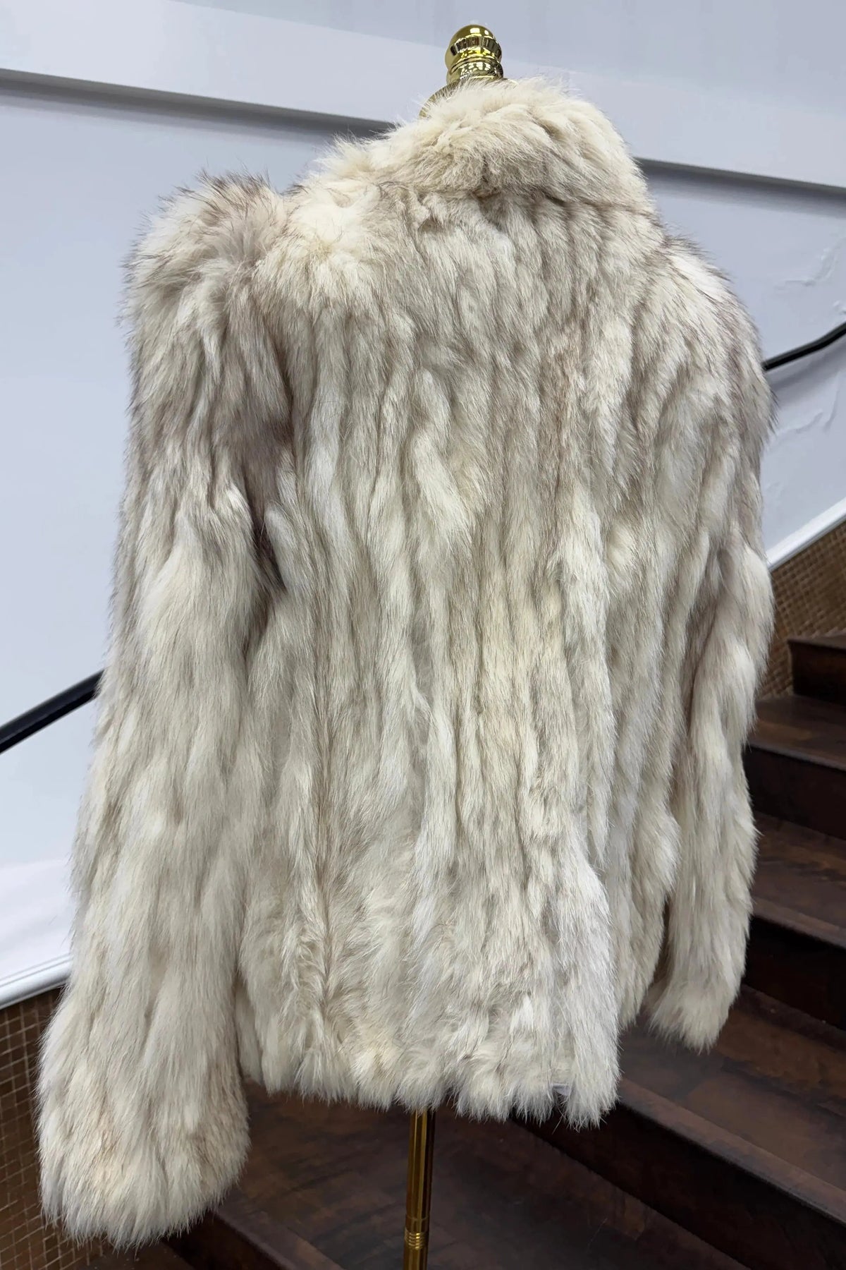 Vintage Corded Blue Fox Jacket