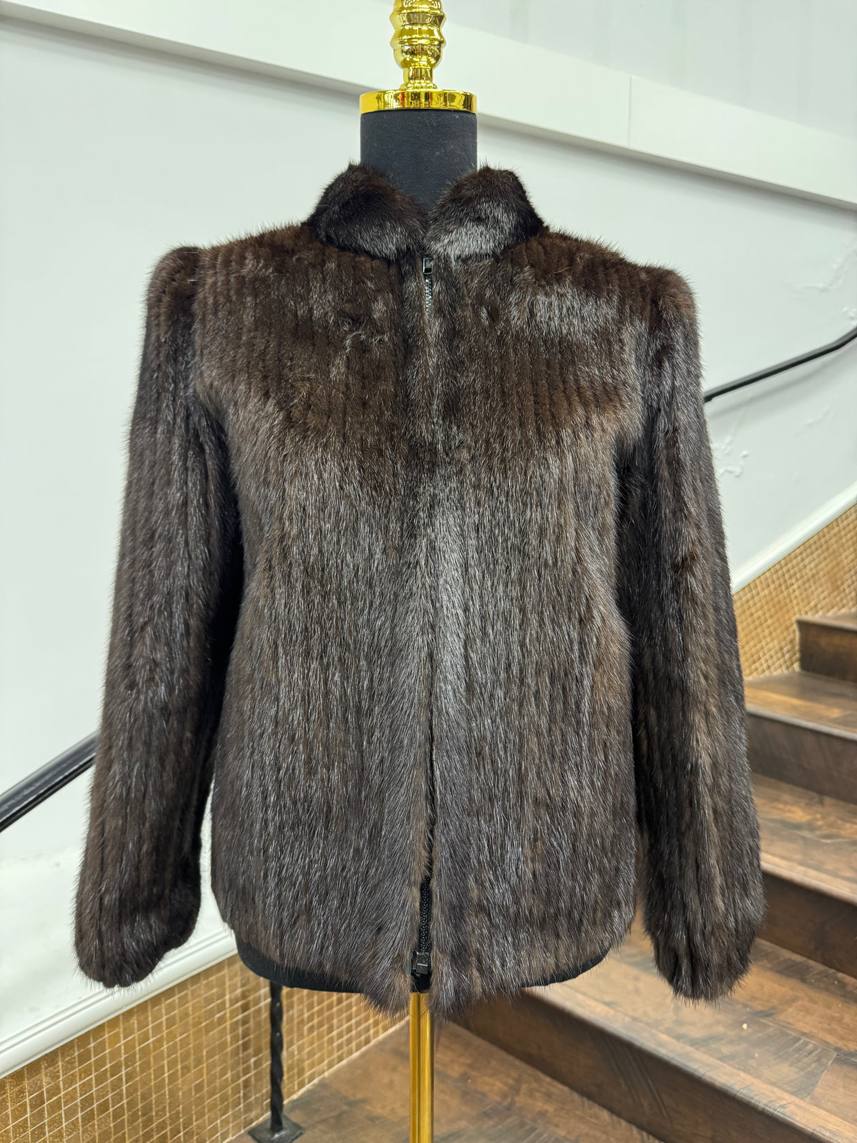 Vintage Corded Ranch Mink Jacket