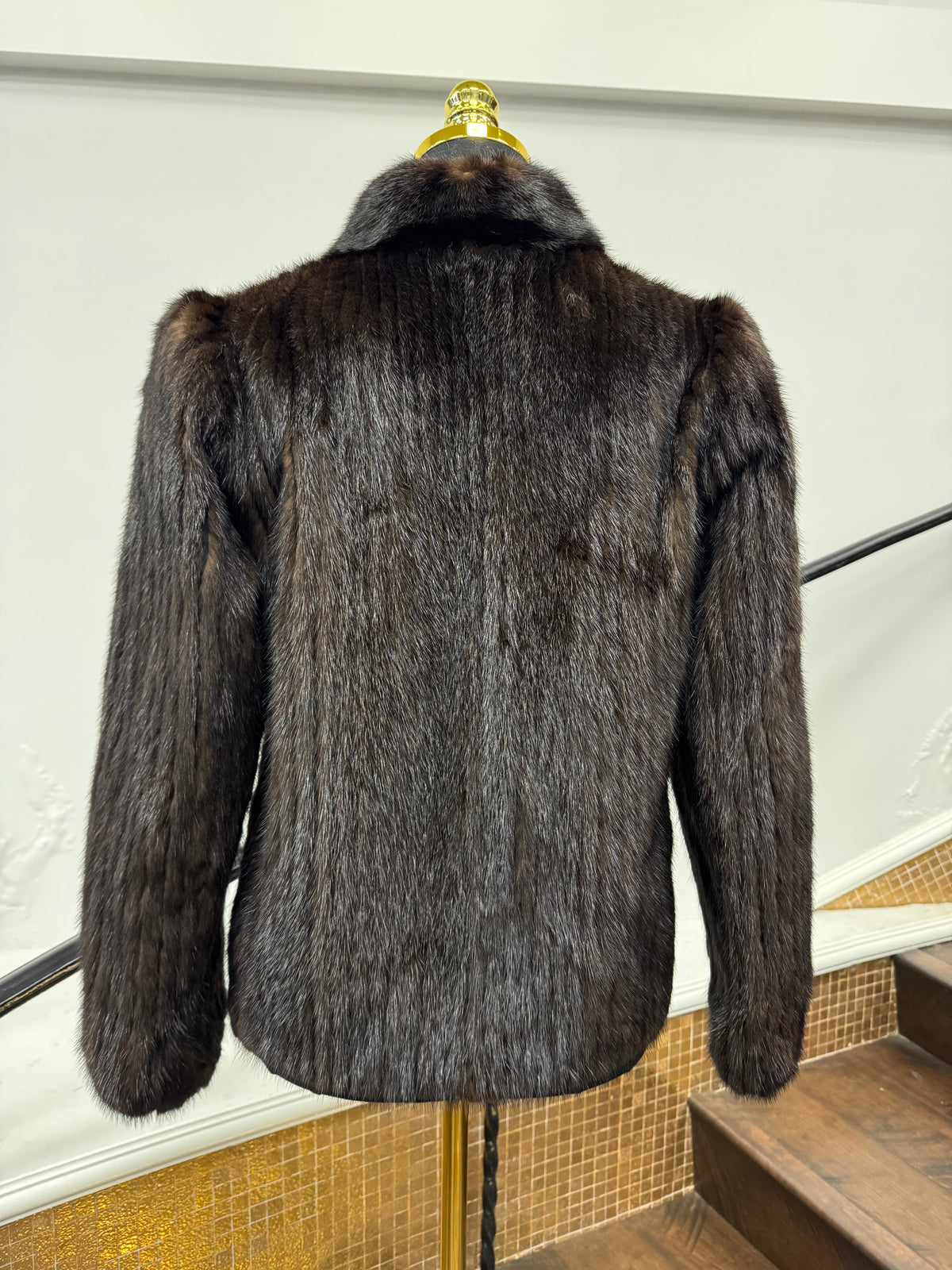Vintage Corded Ranch Mink Jacket