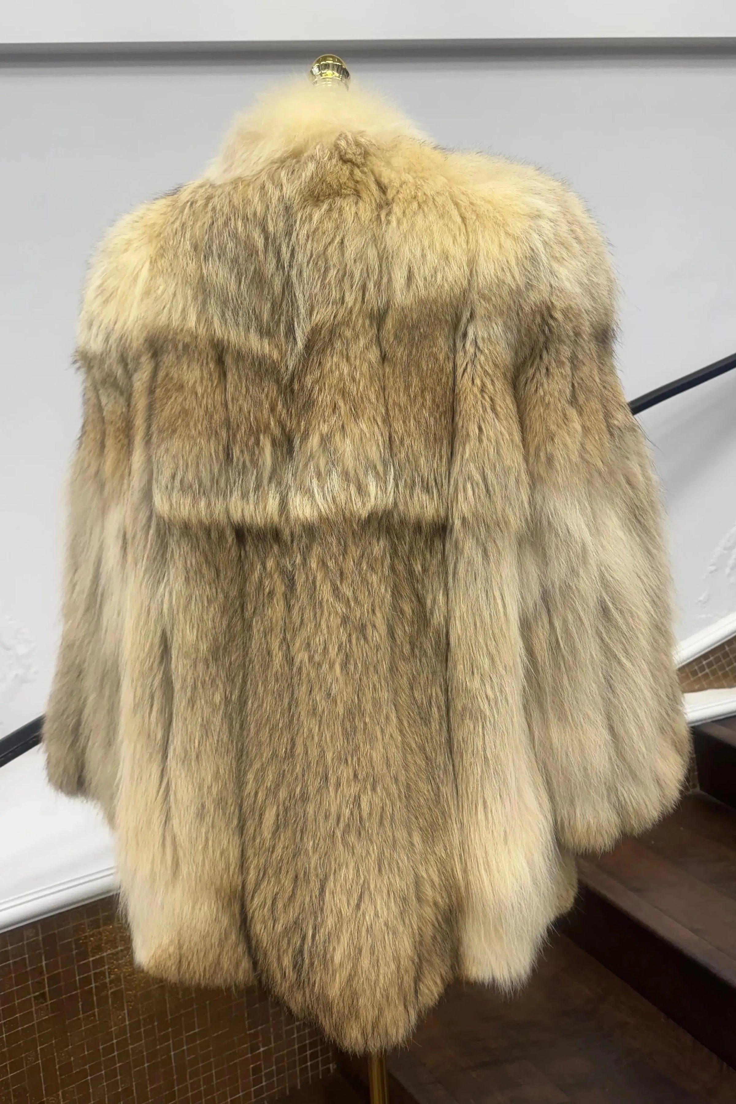 Vintage Coyote with White Fox Tuxedo