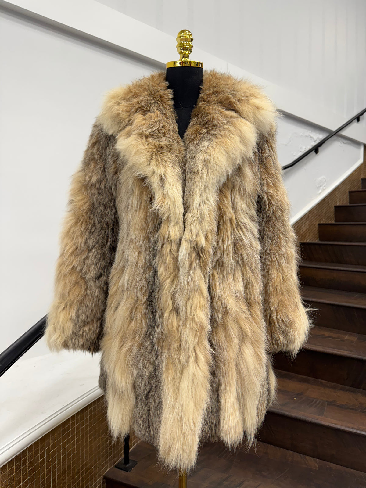 Vintage Crystal Fox Jacket