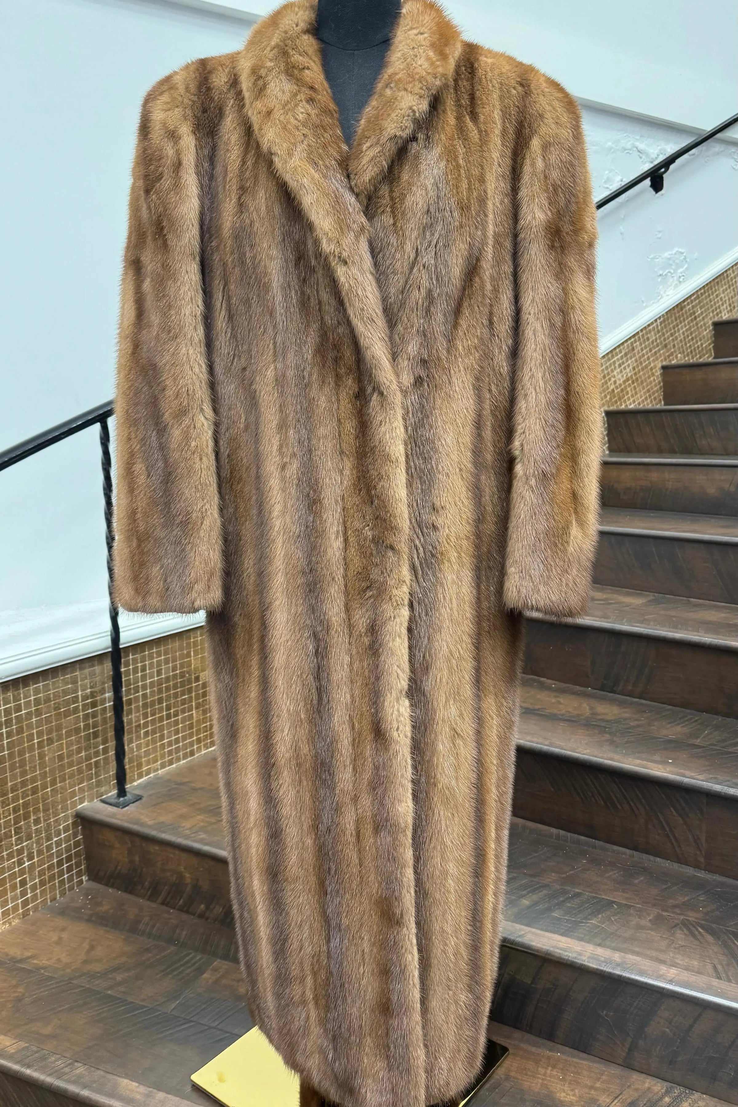 Vintage Dark Pastel Mink Coat
