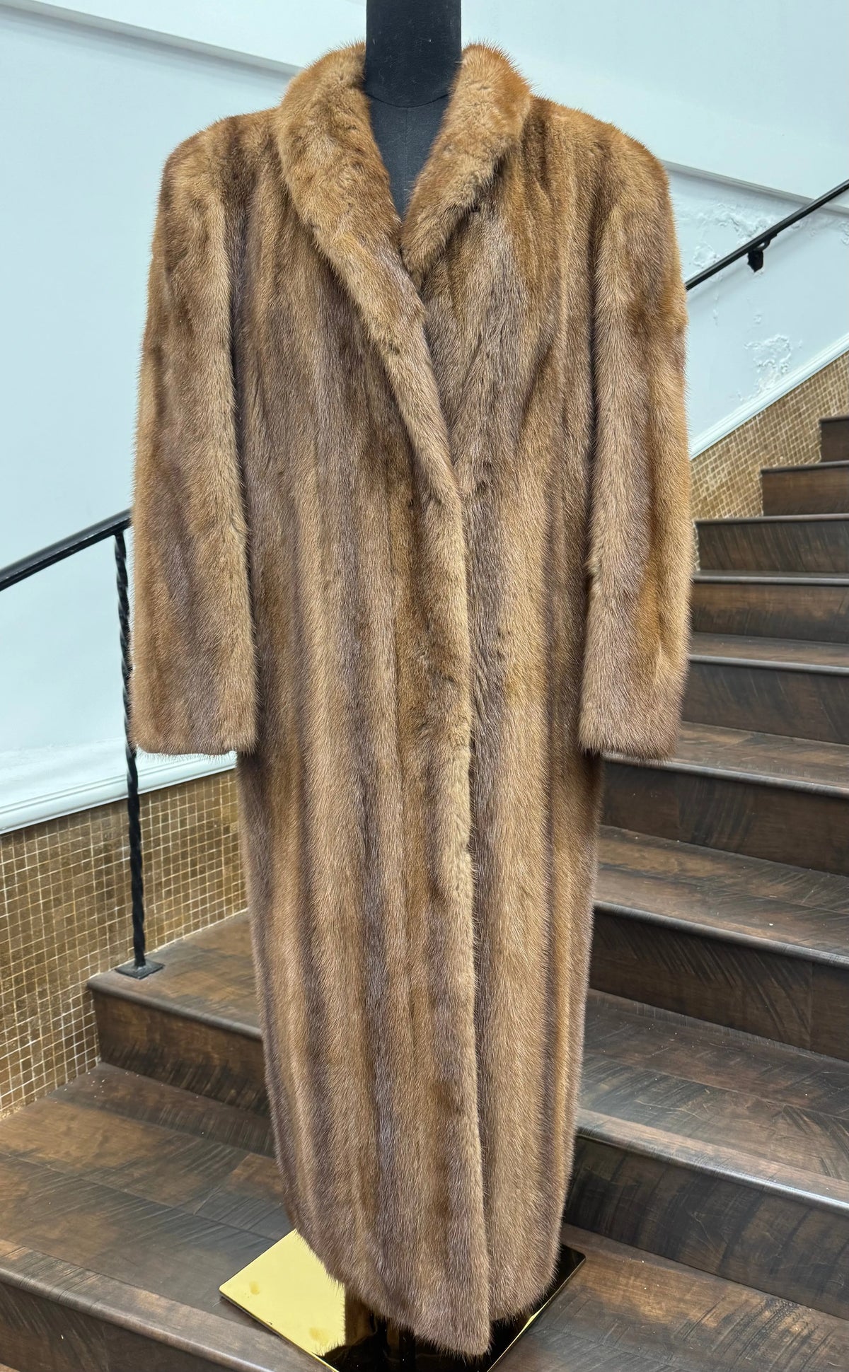 Vintage Dark Pastel Mink Coat