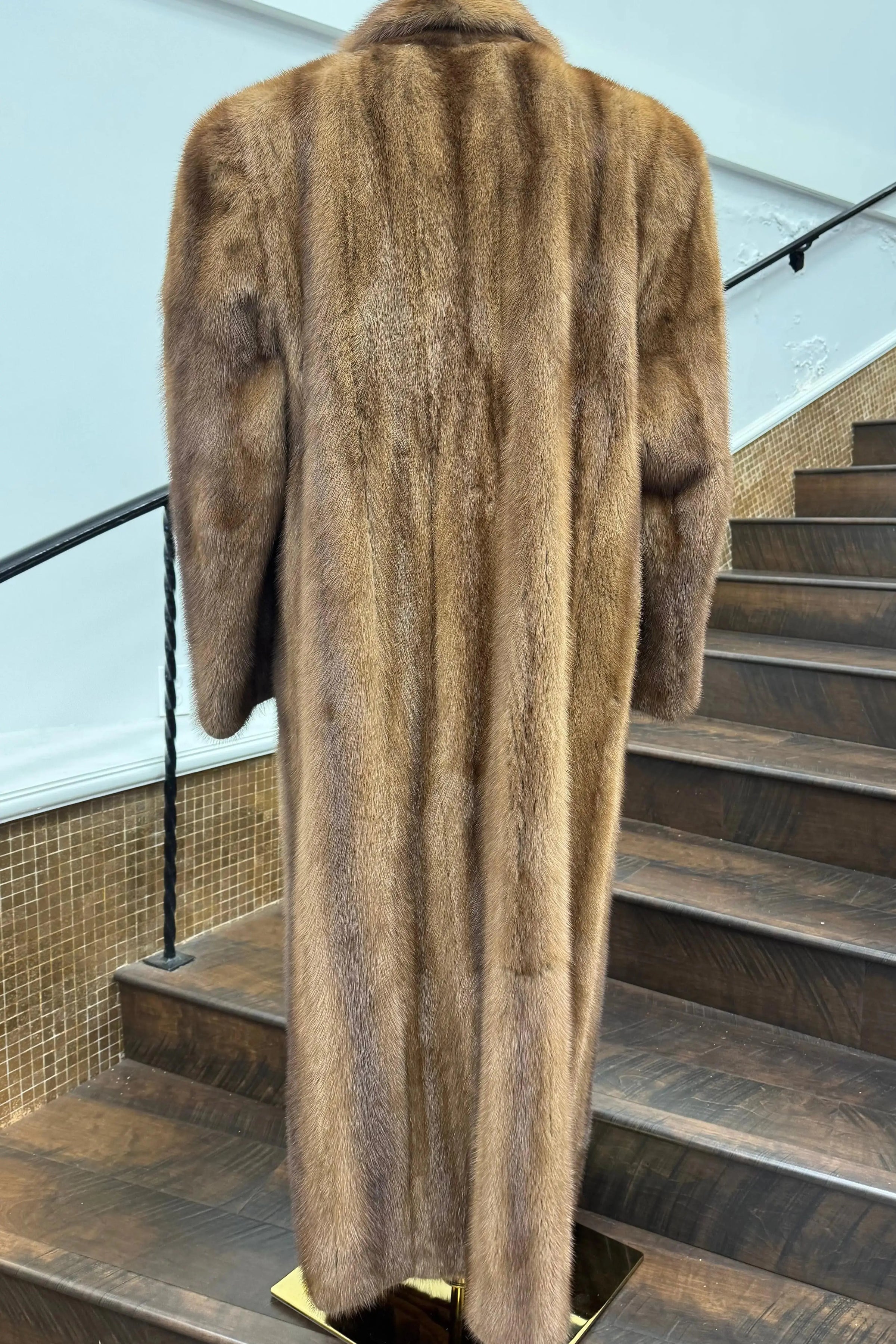 Vintage Dark Pastel Mink Coat