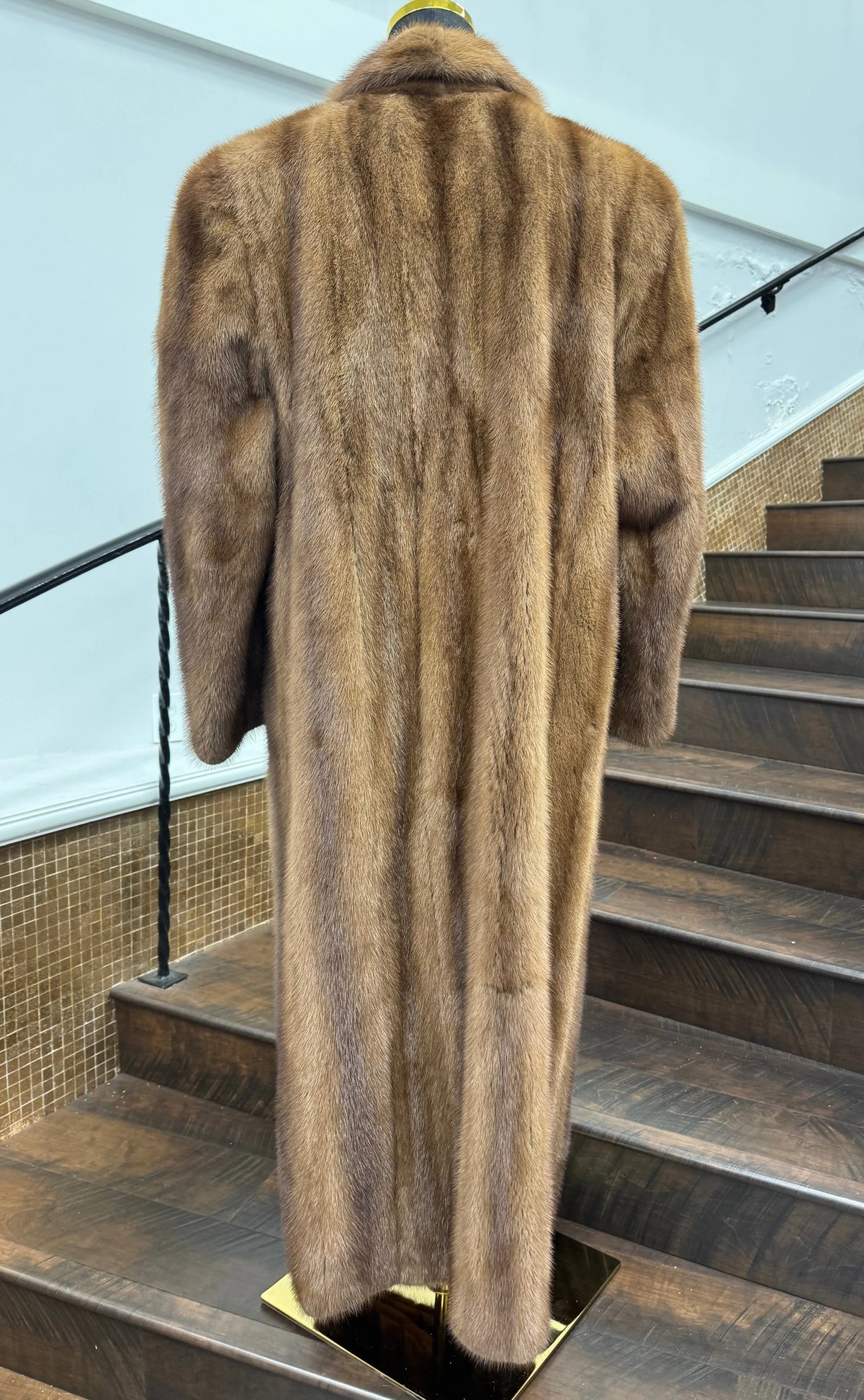 Vintage Dark Pastel Mink Coat
