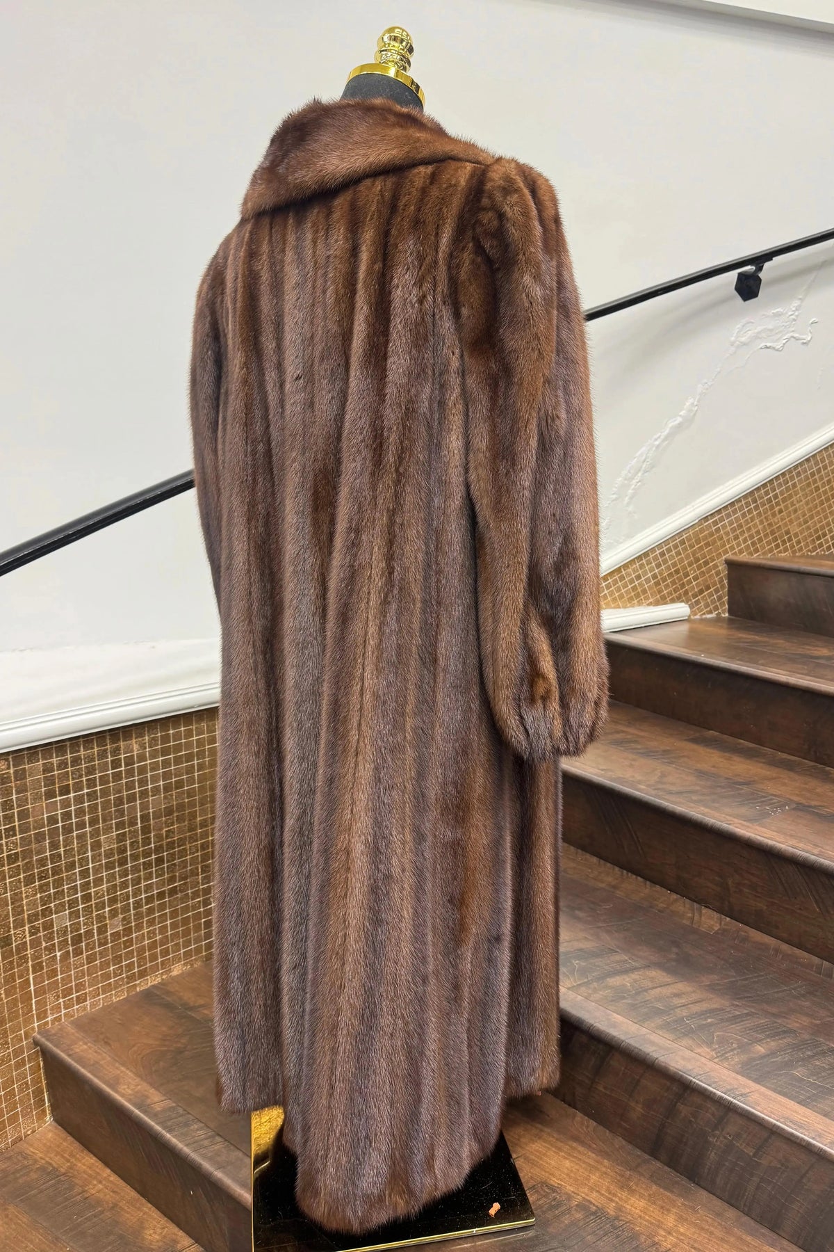 Vintage Demi Buff Mink Full Length Coat