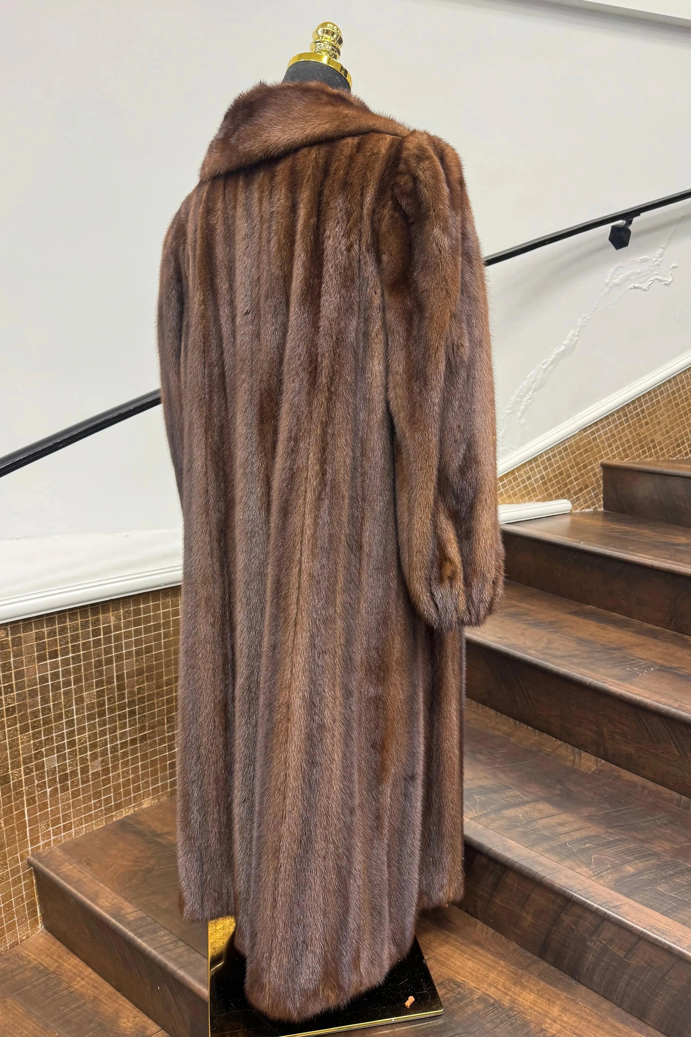 Vintage Demi Buff Mink Full Length Coat
