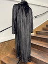Vintage Dyed Black Full Length Mink Coat