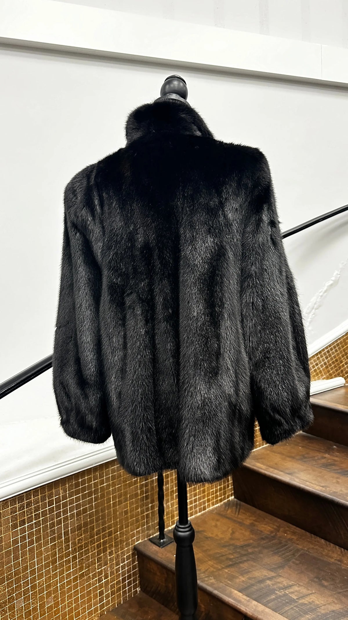 LaBelle Since 1919 Vintage Dyed Black Mink Jacket